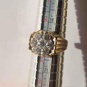 14k gold diamond ring. Size 10